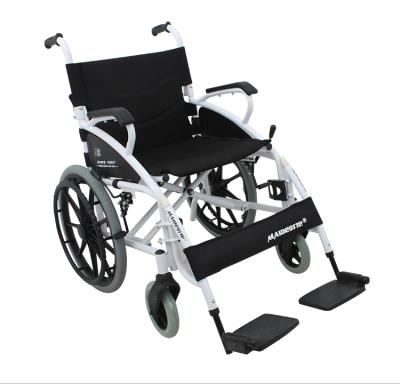 China Big wheel steel folding quality light weight care manual older big wheel wheelchair for sale