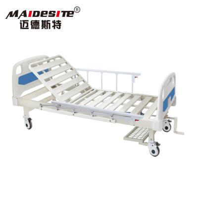 China 2020 Hot Selling Hospital Bed For Disabled Temporary Care Cheap Disabled Manual Price Isolation Adjustable Hospital Bed For Disabled for sale