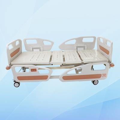 China 3 Function Elderly Adjustable Manual Hospital Metal Care Home Nursing Medical Bed For Patient for sale