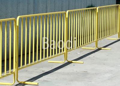 China Yellow Vinyl Coated Temporary Mesh Fence For Sport Event Easily Installed for sale