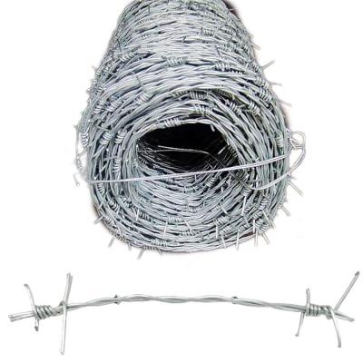 China 1.6mm Wire Diameter Security Galvanized Barbed Wire Durable Fencing for Ultimate Protection for sale