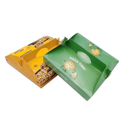 China Recycled Materials Pizza Box Supplier Customized Logo Color Package Paper Folding Optional Shipping Box for sale