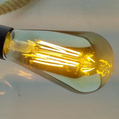 China Modern retro-industrial decorative factory style filament lamp ST64 direct sales of light bulbs 110V/220V for sale