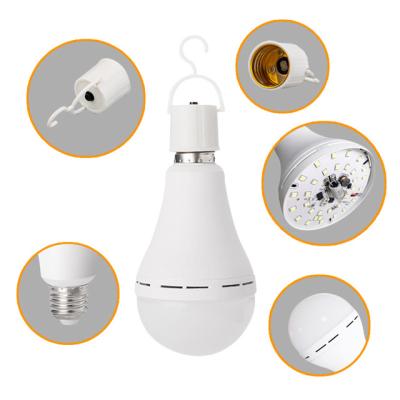 China Luminous efficiency with hook battery emergency light bulb portable automatic rechargeable camping led lamp for sale