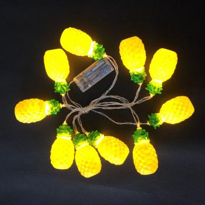 China LED Pineapple Fruit Shape String Lights Christmas Garden Lanterns Strawberry Lamp Decorative Grape for sale