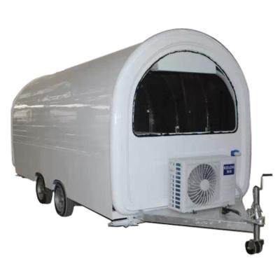 China Mobile fast food trailer mobile ice cream street food truck food cart with LED for sale