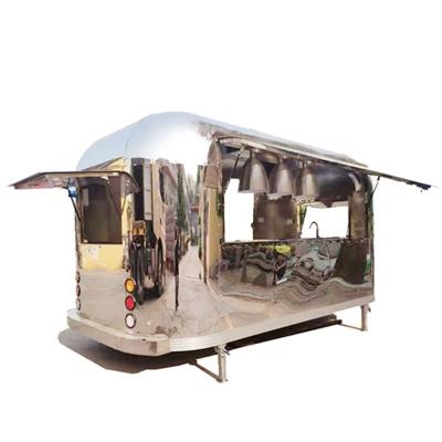 China hot popular vegetable processing factory food carts coffee trucks air stream food trailer for sale for sale