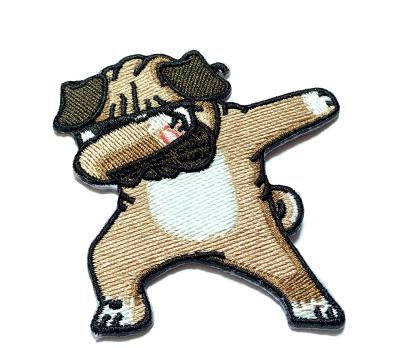 China Handmade Custom Made Logo Cartoon Animal Fabric Iron on Embroidery Patch for sale