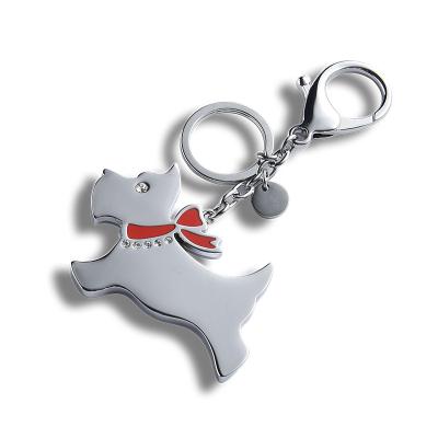 China Promotional Gifts / Custom Metal Animal Dog Long Decoration Sublimation Key Chain Key Chain With Clasp for sale