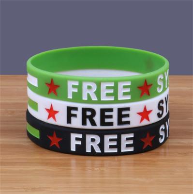 China Cheap Promotion Sport Customized OEM Silicone Wristband Rubber Wristbands for sale