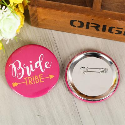 China Cheap Nickel Free Promotional Gifts Cartoon Round Logo Tin Button Badge Pin Maker Custom Customized Plastic Round Button Pins for sale