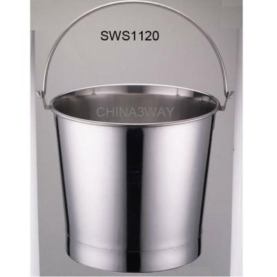 China Factory wholesales durable metal stainless steel milk pail pail for sale