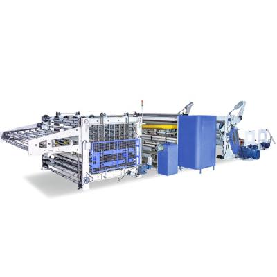 중국 Good Price Glue Laminated 1350 Kitchen Towel Toilet Tissue Paper Roll Product Making Machine with Single Roll Packing Machine 판매용