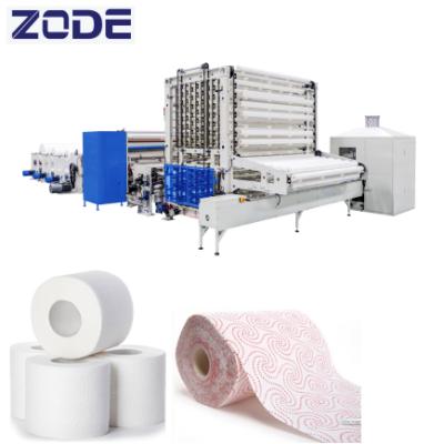 Cina Non-stop Kitchen Paper Towel Rolls Toilet Tissue Making Rewinding Machine in vendita