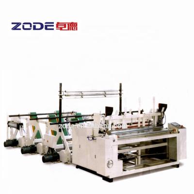 China Jumbo Roll Converting Embossing Perforating Rewinding Small Toilet Tissue Paper Cut Machine Price Te koop