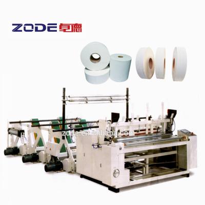 China Jumbo roll tissue paper auto slitting machinery rewinder for sale