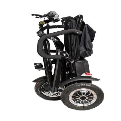 China 350w Drive Efficient Low Carbon Electric Rear Folding Electric Scooters Lithium Scooters Travel Tricycle for sale