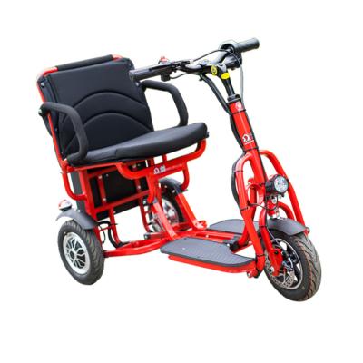 China 350w scooter rear wheel drive folding electric scooter 3 wheeler electric for the elderly for sale