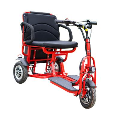 China Foldable Scooter 350W Three Wheel Electric Tricycle Mobility Scooter For Older Or Disabled Fast Folding for sale