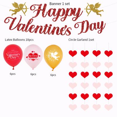 China Festival Stuff Bridal Shower Decorations Red Glitter Wedding Decor, 3D Glitter Heart Centerpiece For Decoration Valentine's Day for sale