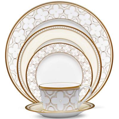 China Wholesales 20pcs cheap viable high quality fine china dinner set with new design decal for sale