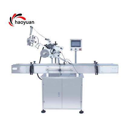 China HAOYUAN HY-TBP Automatic Food Book Box Carton Pouch Bag Flat Labeling Machine Flat Labeling Machine Copy Bottles Packing Type for sale