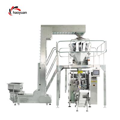 China Full Automatic Food Haoyuan Snack Pack Machine Dehydrated Frozen Fruit Fries Pouch Packing Machine for sale