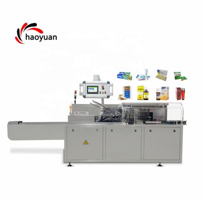 China HY-ZH-120 Haoyuan High Quality Automatic Food Toothpaste Biscuit Bottles Hamburger Carton Box Seal Filling Cartoning Machine for sale