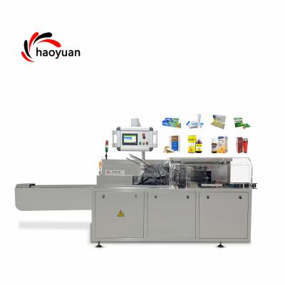 China HY-ZH-120 Haoyuan Food Seal Full Automatic Ice Cream Milk Box Machin Eggs in Small Carton Cartoning for sale