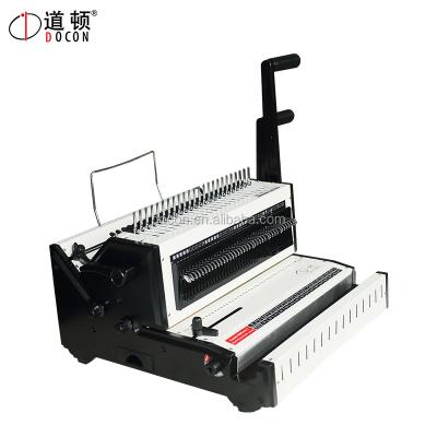 China Manual comb binding machine 3*8mm rectangel (comb) & 4*4mm square (3:1 thread) for sale