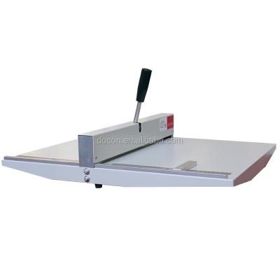 China DC-12C printing magazines paper perforator, paper creaser manual dotted line indentation machine for sale