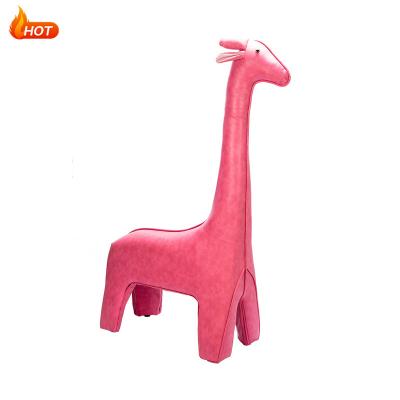 China China Factory Top Quality Good Price Fancy Giraffe Shape Stool Foldable Ottoman Stool for sale