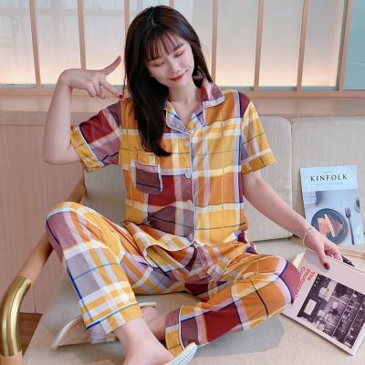 China 2021 QUICK DRY wholesale cheap woman sleepwear 2 pieces set long sleeve women pajamas for sale