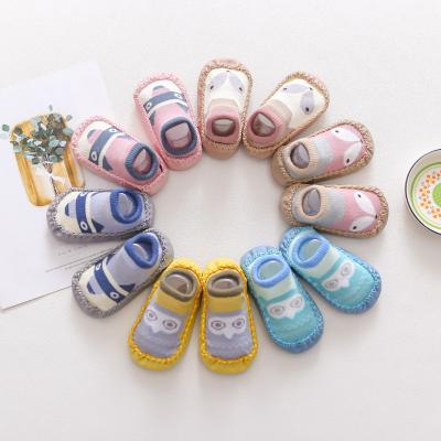 China Factory Directly Cartoon Animal Anti Slip High Quality Breathable Knitted Soft Sole Baby Sock For 0-2 Years Old for sale