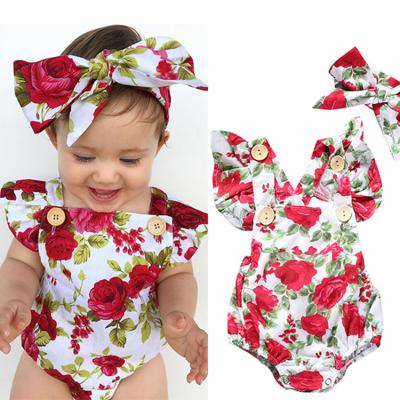 China Newborn Infant Baby Romper INS Summer Romper Baby Overalls Infant Casual Infant Rompers Clothes Set for sale