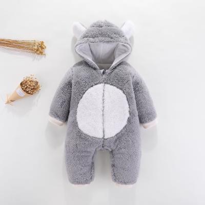 China Infant Baby Boy Girl Berry Romper Baby Animals Ear Jumpsuit New Warm Soft One-Piece Newborn Clothes Romper Children's Pajamas for sale