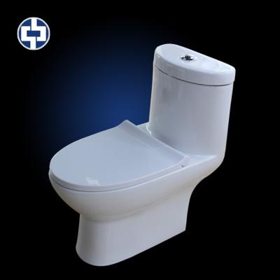 China Double-Flow Bathroom Sanitary Ware Ceramic Siphon Flushing WC One Piece Toilet for sale