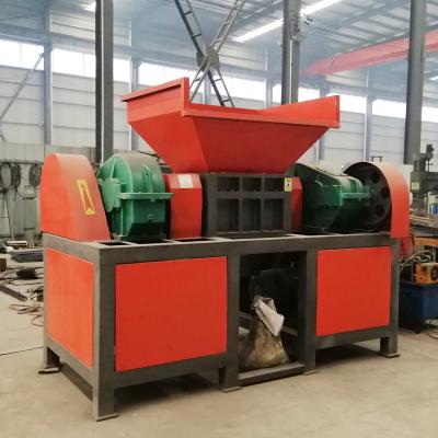 China Recycled resources double shaft shredder plastic bag shredding machine industrial shredder for factory use for sale