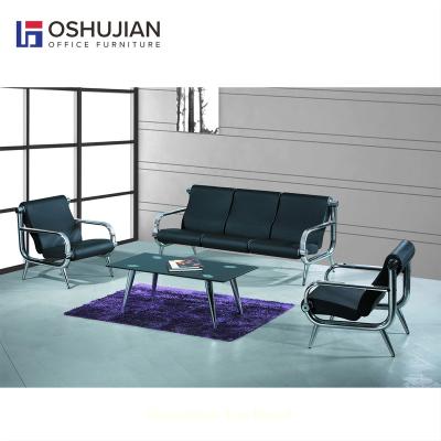 China Sectional Sofa OSHUJIAN SJ652 Classic Design Steel Frame Knock Down Office Reception Chair for sale