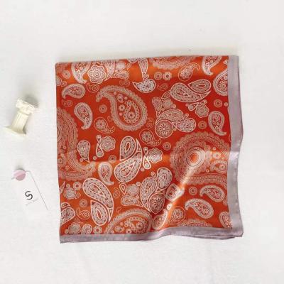 China Wholesale Fashion 70*70 Satin Scarf Custom Printing Ethnic Square Scarves Women Scarves for sale