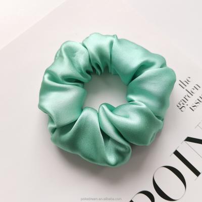 China Luxury Silk Hair Scrunchies 100% Silk Hair Scrunchies 100% 6A 22mm Elastic Hair Bands Hair Accessories 2cm Silk Hair Ties for sale