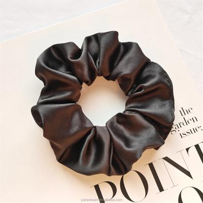 China Fashion Satin Wholesale Silk Scrunchies For Women Hair Bundle Comfortable Colorful Scrunchies for sale