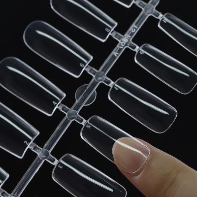 China 504pcs/240pcs Flexibility False Nail Tips With 12 Sizes Natural Transparent False Nail Art Tips French Acrylic Six Types for sale