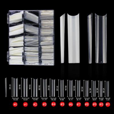 China Flexibility Factory Sale 360pcs Natuer Color XXXL Water Pipe Nail Tips Long Transparent Super Nails Nail Tips Manicure DIY Tool for sale