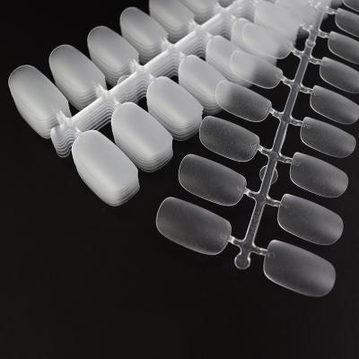 China Flexibility Nail Supplier Coffin Nail Tips Private Label High Quality Clear Full Cover Almond Nail Tips Custom Made for sale