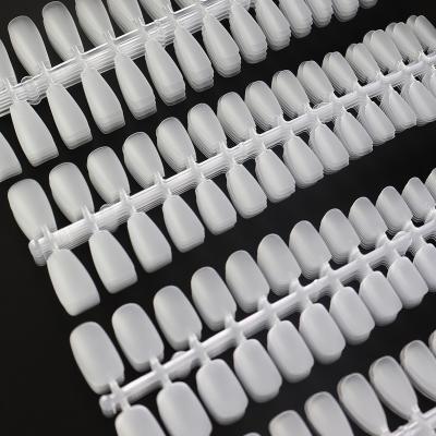 China Flexibility Nail Tips 240 Pcs Factory Wholesale Artificial Nails, OEM Coffin Nails Tips Clear Full Cover Nails for sale