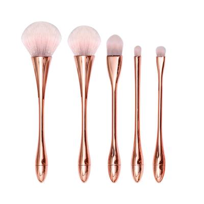 China Angular Blush anzini5pcs makeup brushes set spot wholesale customized logo makeup brushes factory direct XiaoManYao12356 for sale