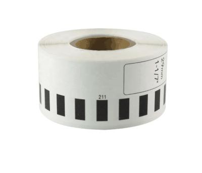 China DK22211 Waterproof Compatible Label Paper Black On White DK2211 For Brother Print Ribbon Printer for sale