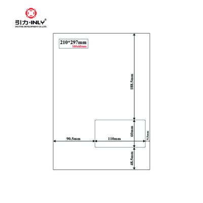 China 110x60mm Amazon Embedded Label Shipping Label Embedded Label for sale