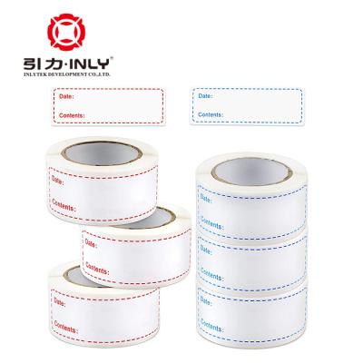 China Waterproof Removable Shelf Life Labels For Food Prep Food Rotation Use 2 x 3 Inch 500 Adhesive Stickers for sale